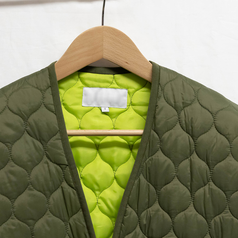 New Joys Green Quilted Puffer Jacket OEM 