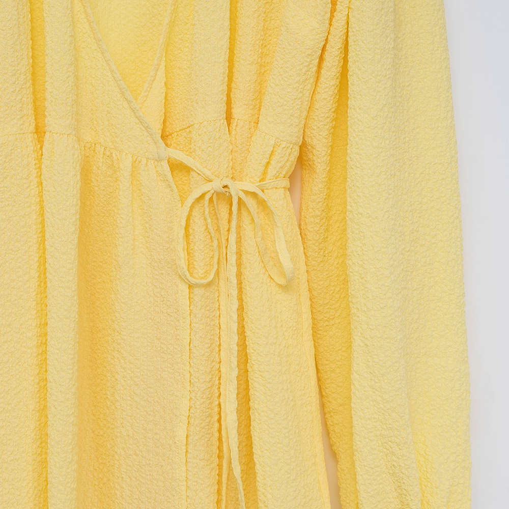 New Joys OEM Yellow Wrapped Dress