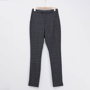 New Joys Wool Brushed Checked Suit Pants