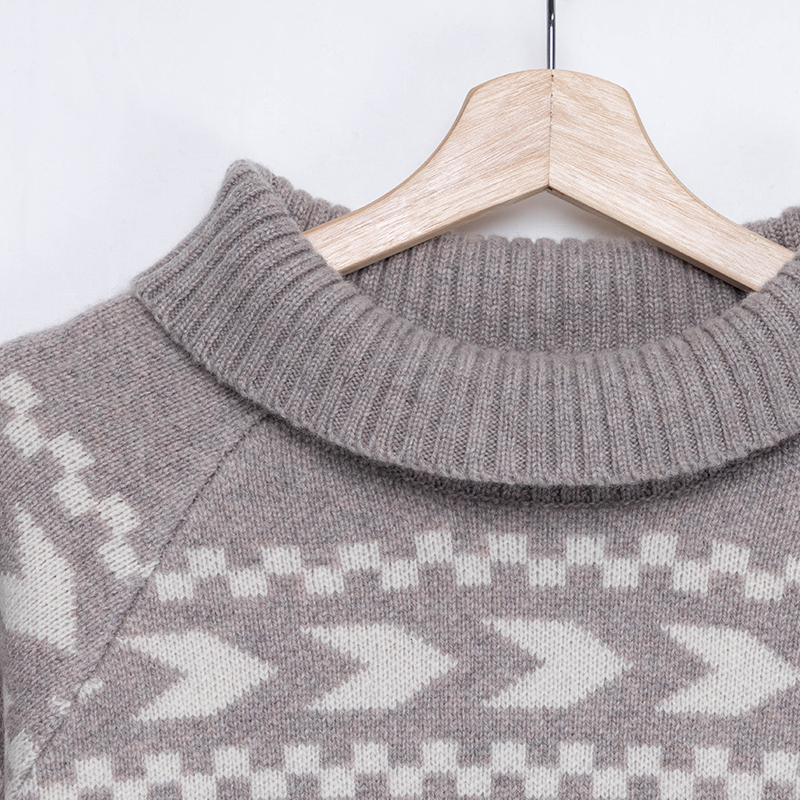 New Joys Wool Jacquard Sweater Wholesale 